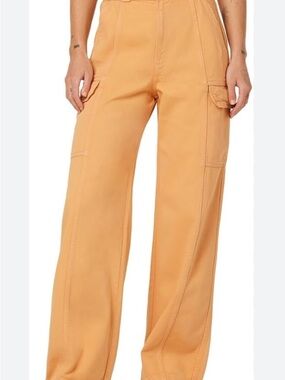 Hudson Jeans Peach-Toned High-Waist Pants cargo 25